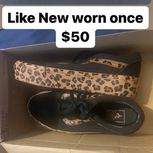 Leopard Print Skater Vans